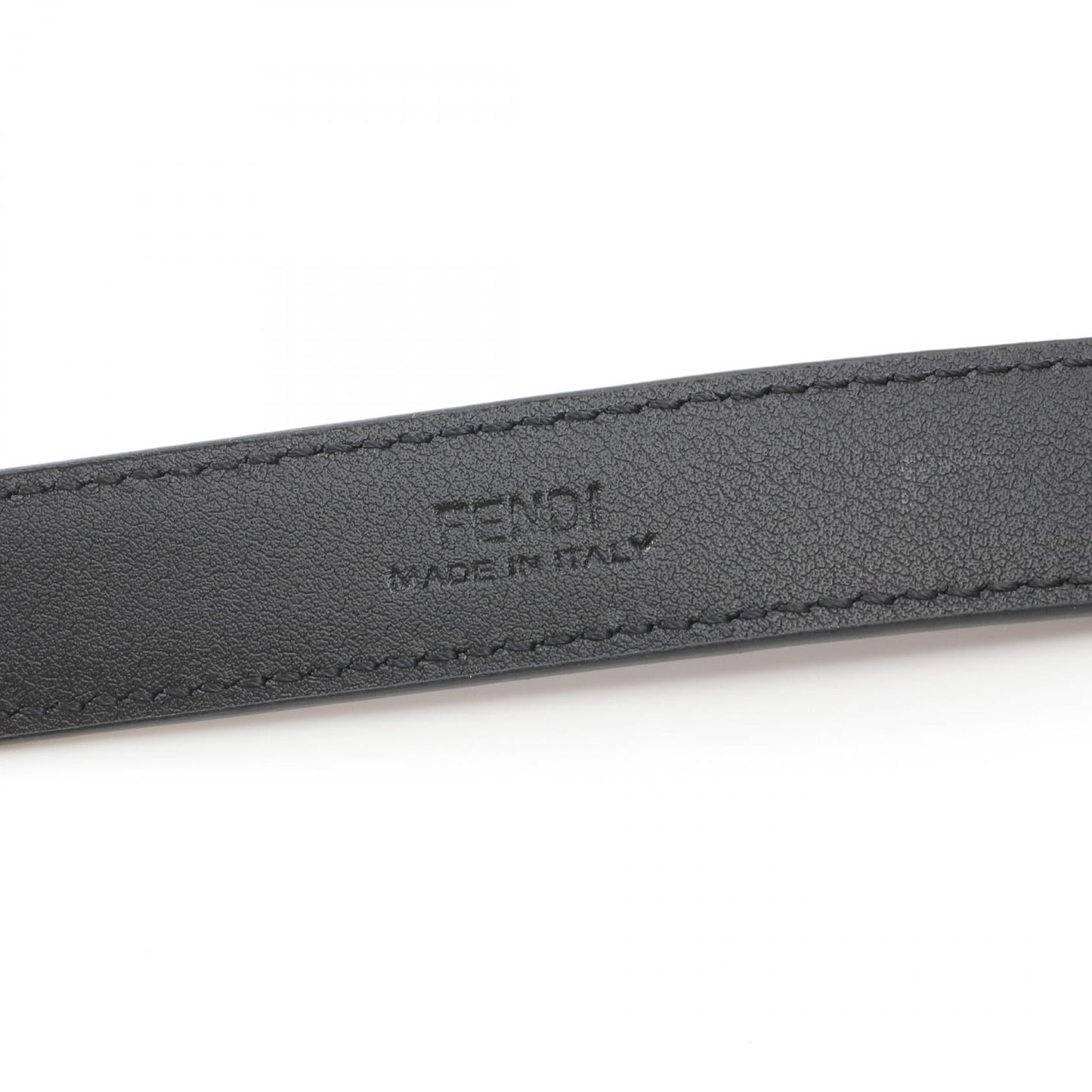 Luxury Fendi FF Belt Leather Black