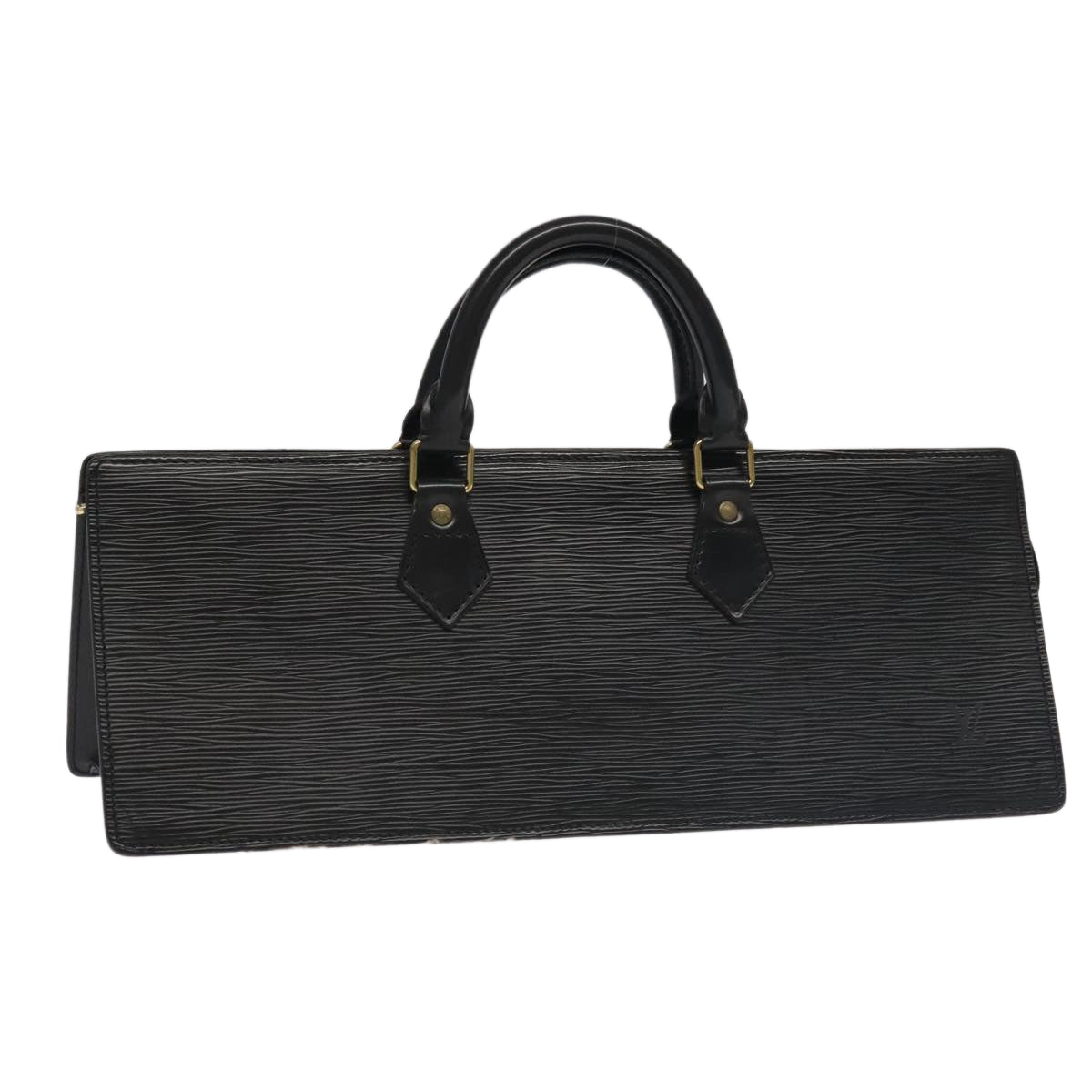 LOUIS VUITTON Epi Sac Triangle Hand Bag Black M52092 LV 96476