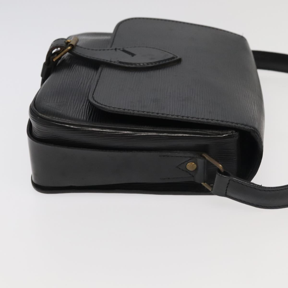 LOUIS VUITTON Epi Cartouchiere MM Shoulder Bag Black Noir M52242 LV 96492