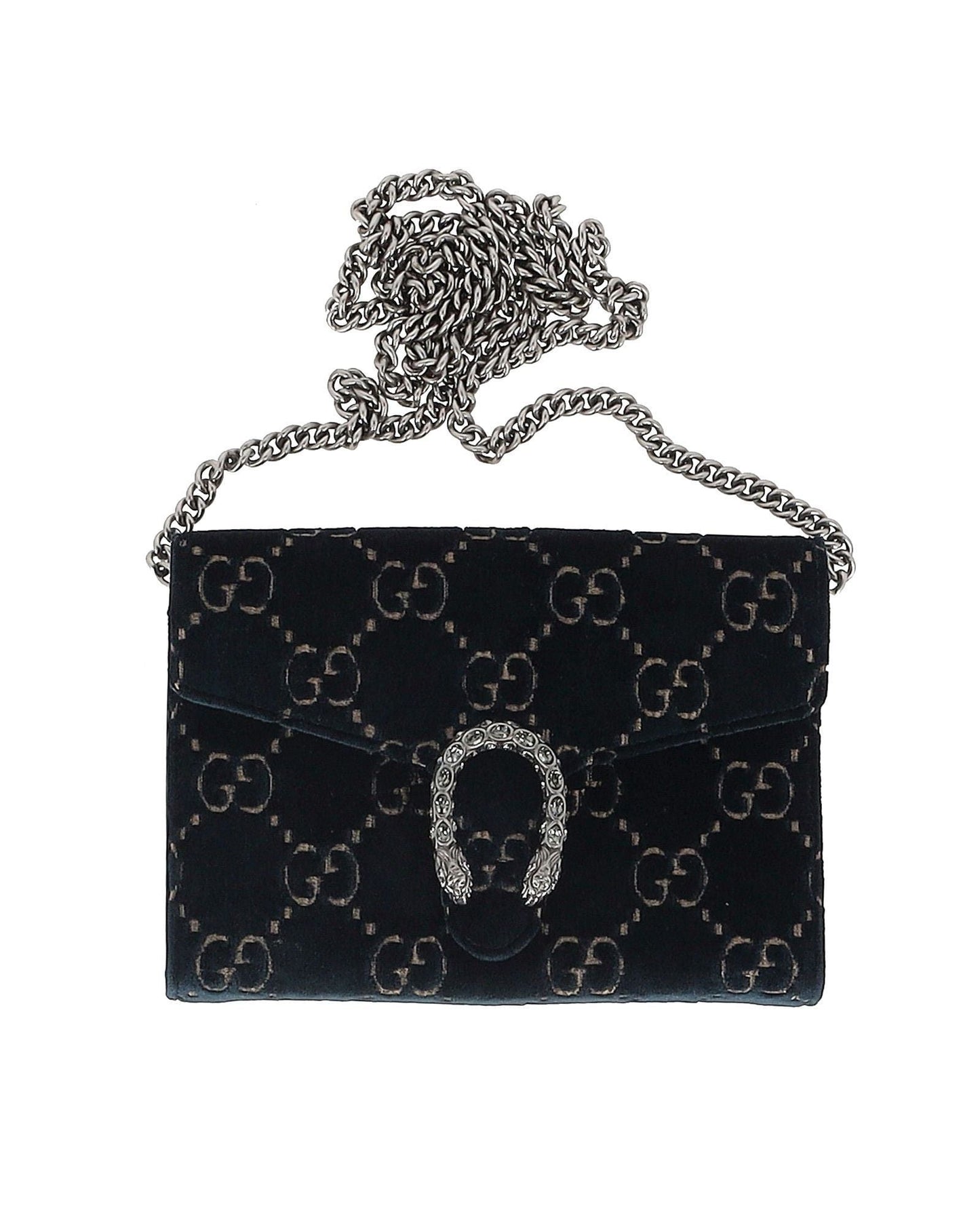 Luxury Gucci Trending 2025 GG Dionysus Mini Shoulder Bag in Blue Velvet