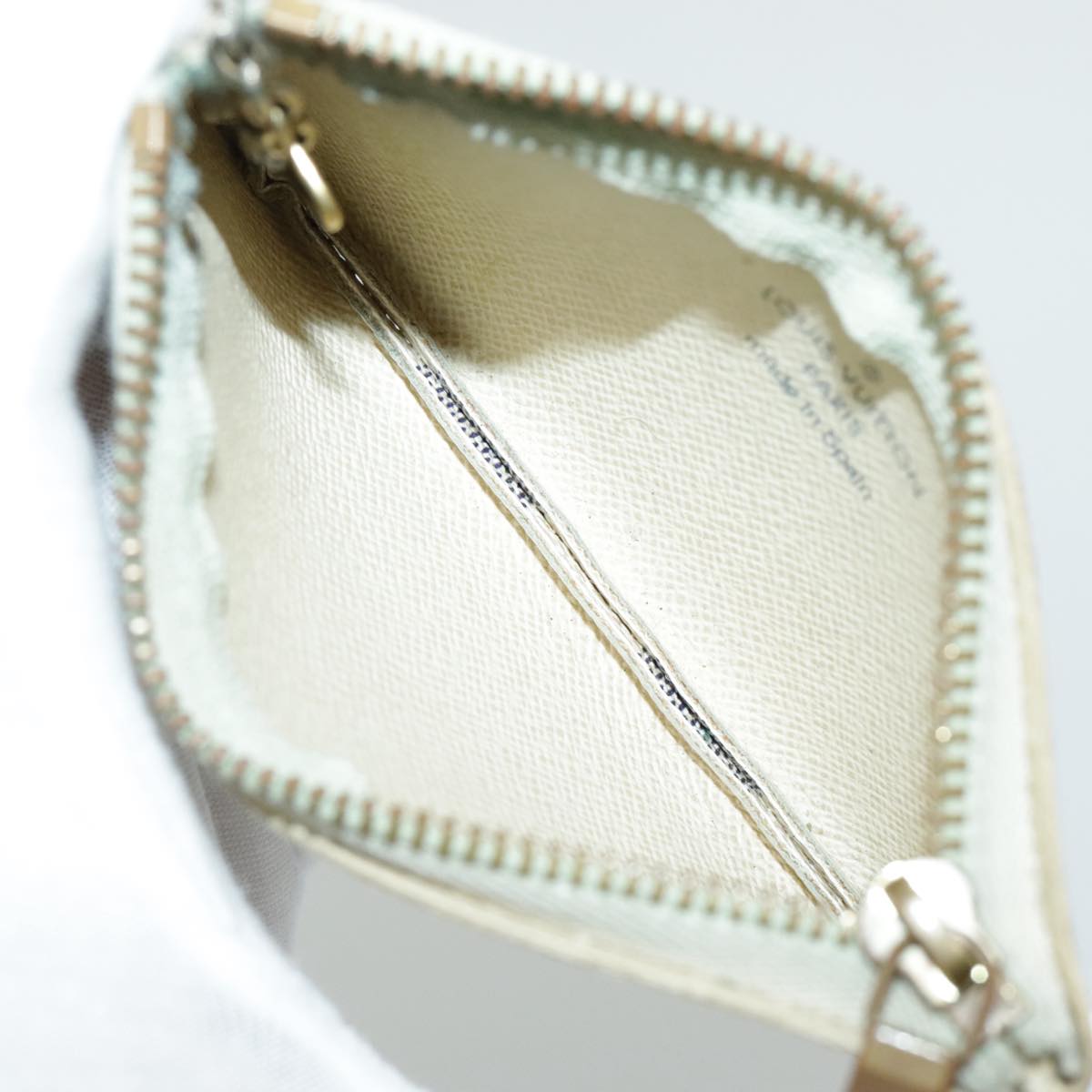 LOUIS VUITTON Damier Azur Pochette Cles Coin Purse N62659 LV 96552