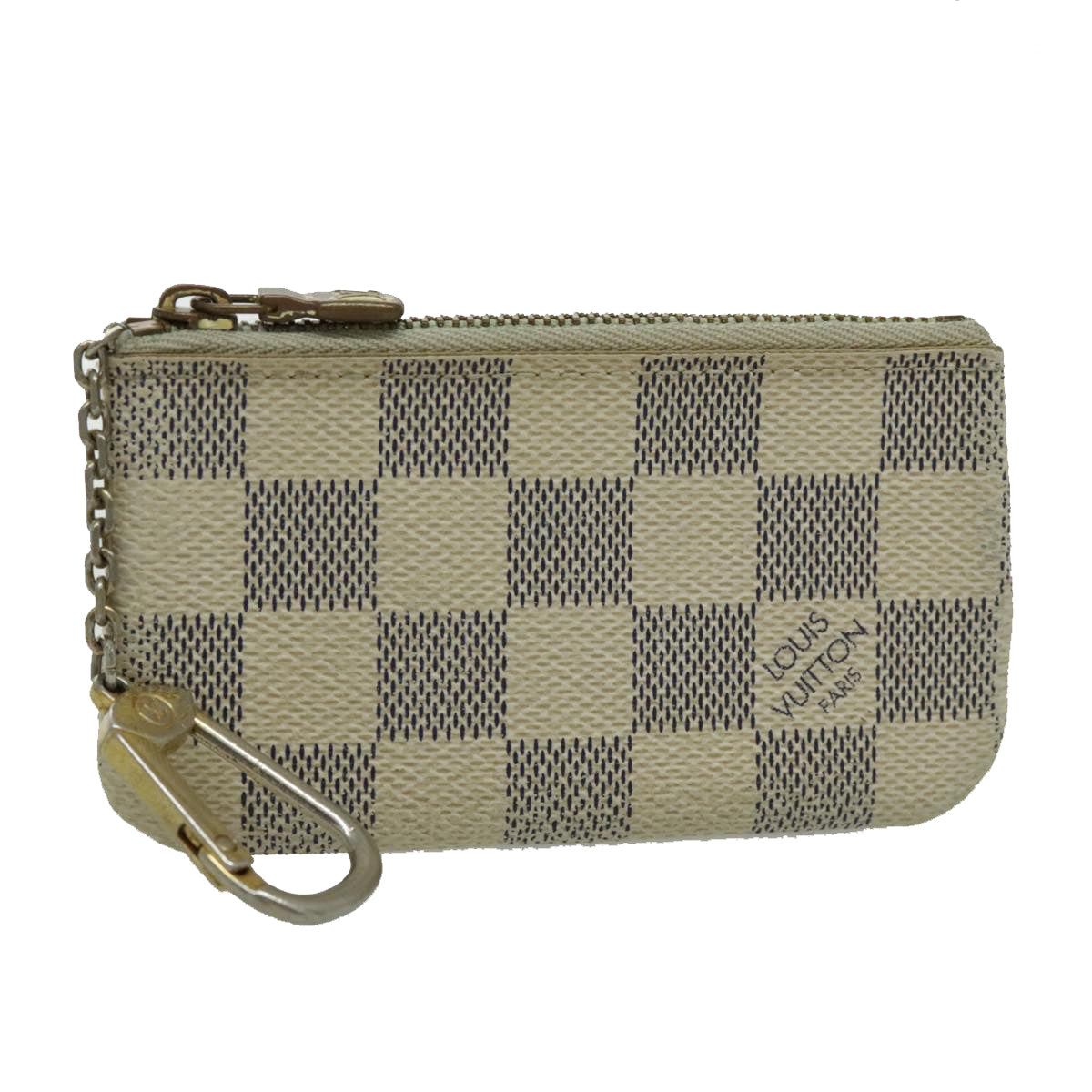 LOUIS VUITTON Damier Azur Pochette Cles Coin Purse N62659 LV 96552