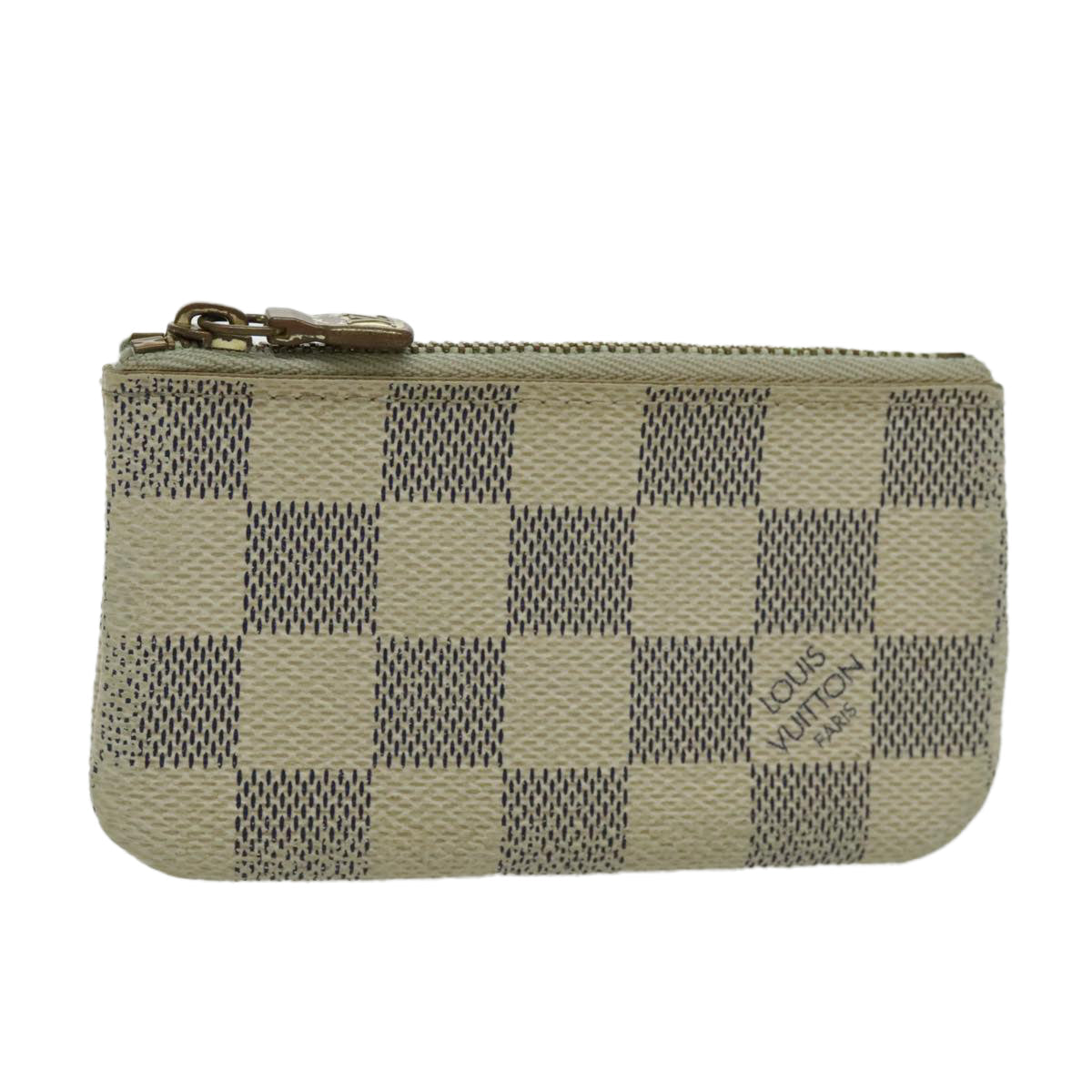 LOUIS VUITTON Damier Azur Pochette Cles Coin Purse N62659 LV 96552