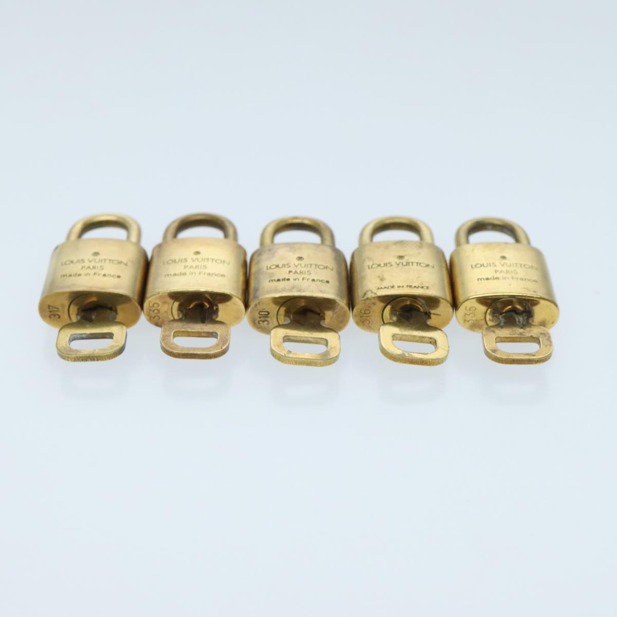 LOUIS VUITTON Padlock 10set metal Gold Tone LV 96559