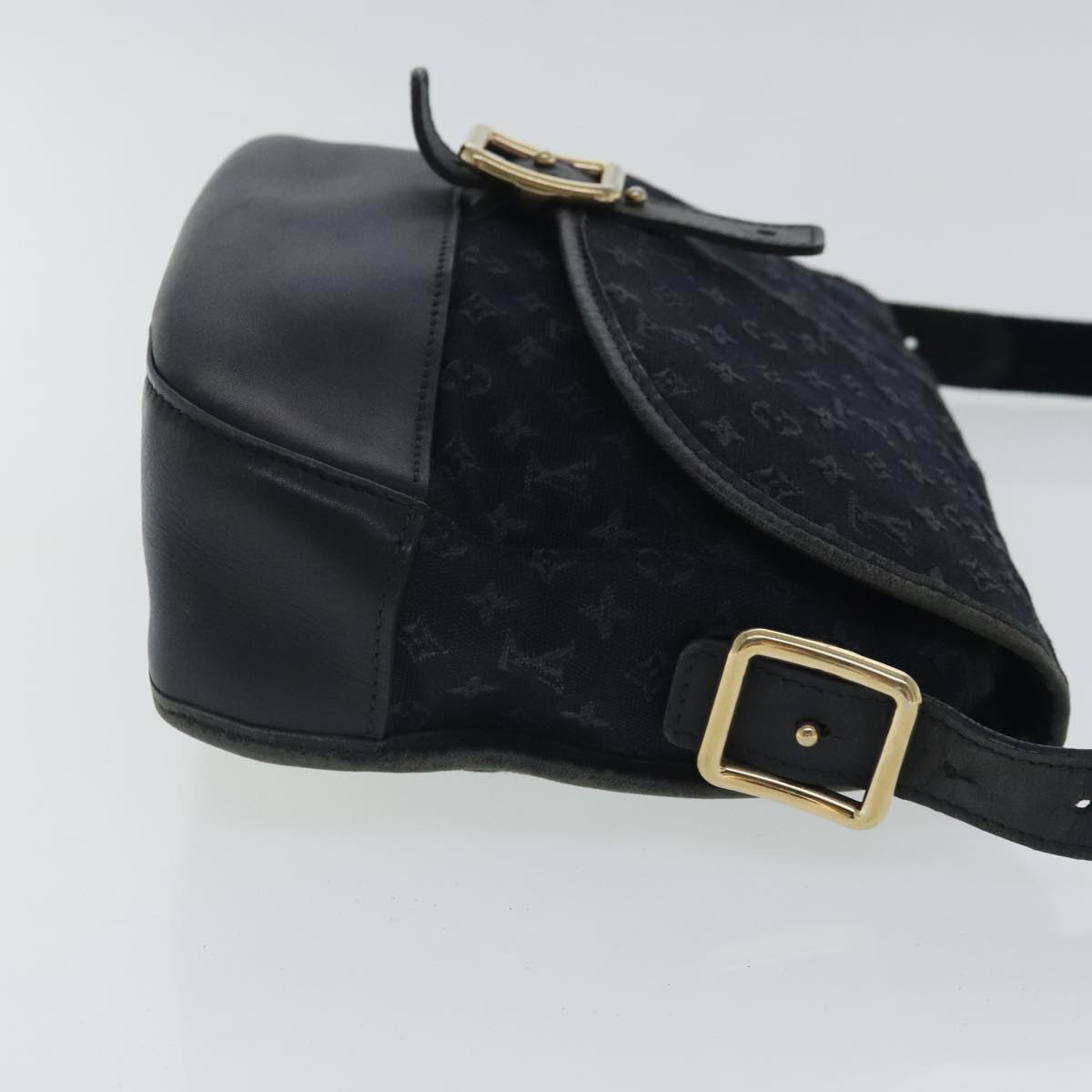 LOUIS VUITTON Monogram Mini Belanger Shoulder Bag Black M92672 LV 96569