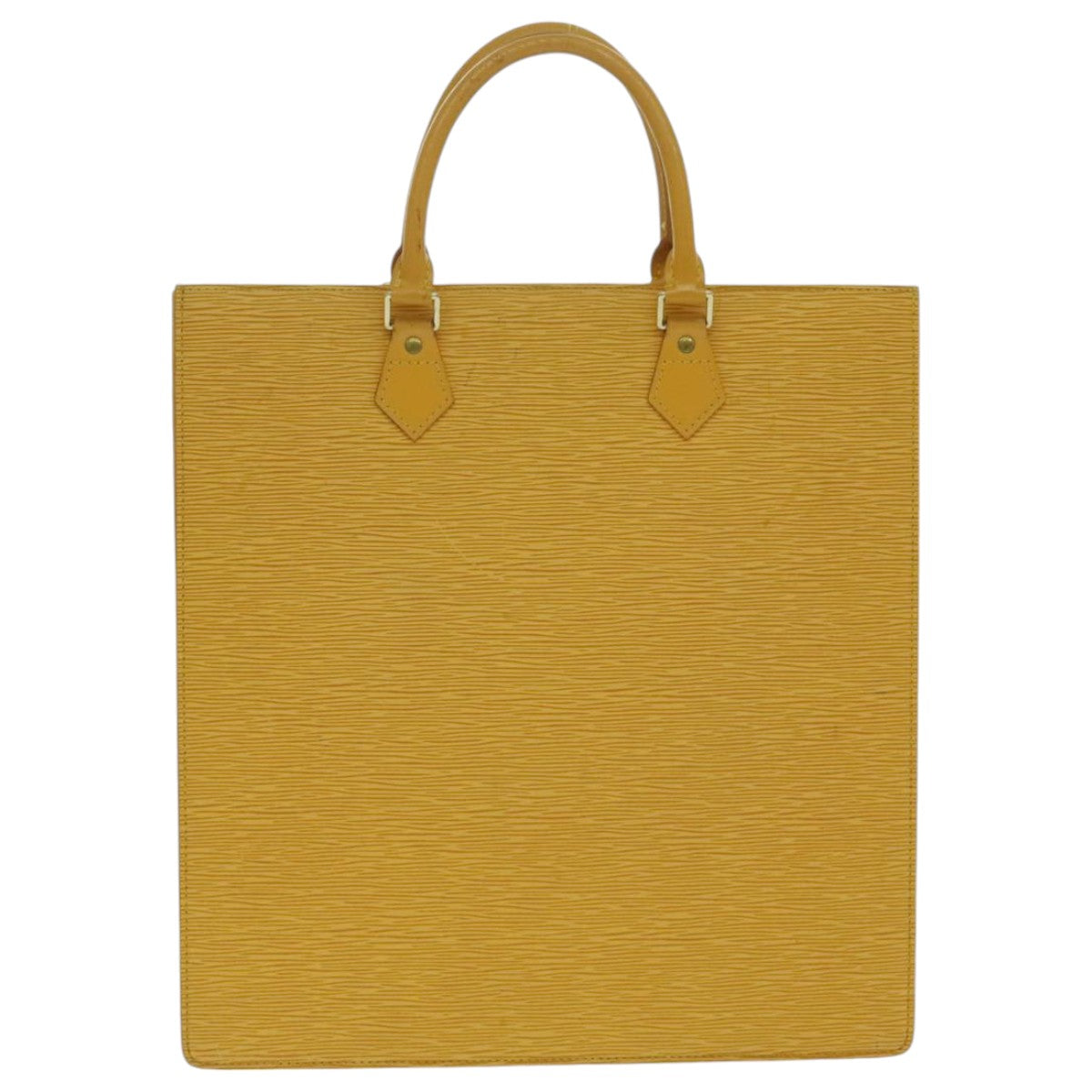 LOUIS VUITTON Epi Sac Plat Hand Bag Yellow M52079 LV 96576