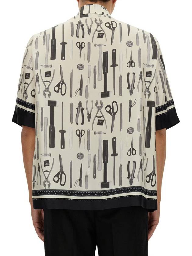Luxury Fendi Long Sleeve Shirt FS0966AR65 F1MTG White