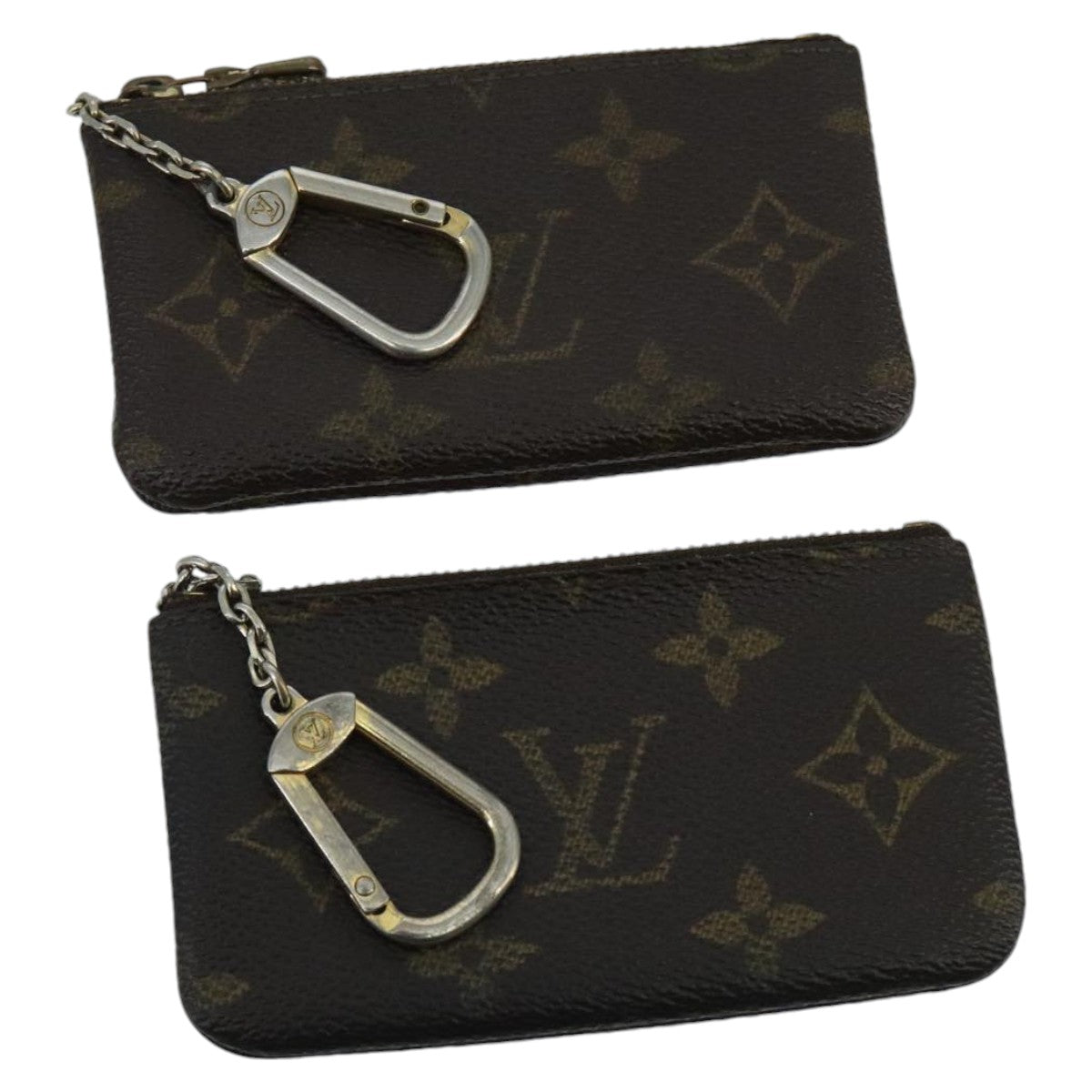 LOUIS VUITTON Monogram Pochette Cles Coin Purse 2Set M62650 LV 96682