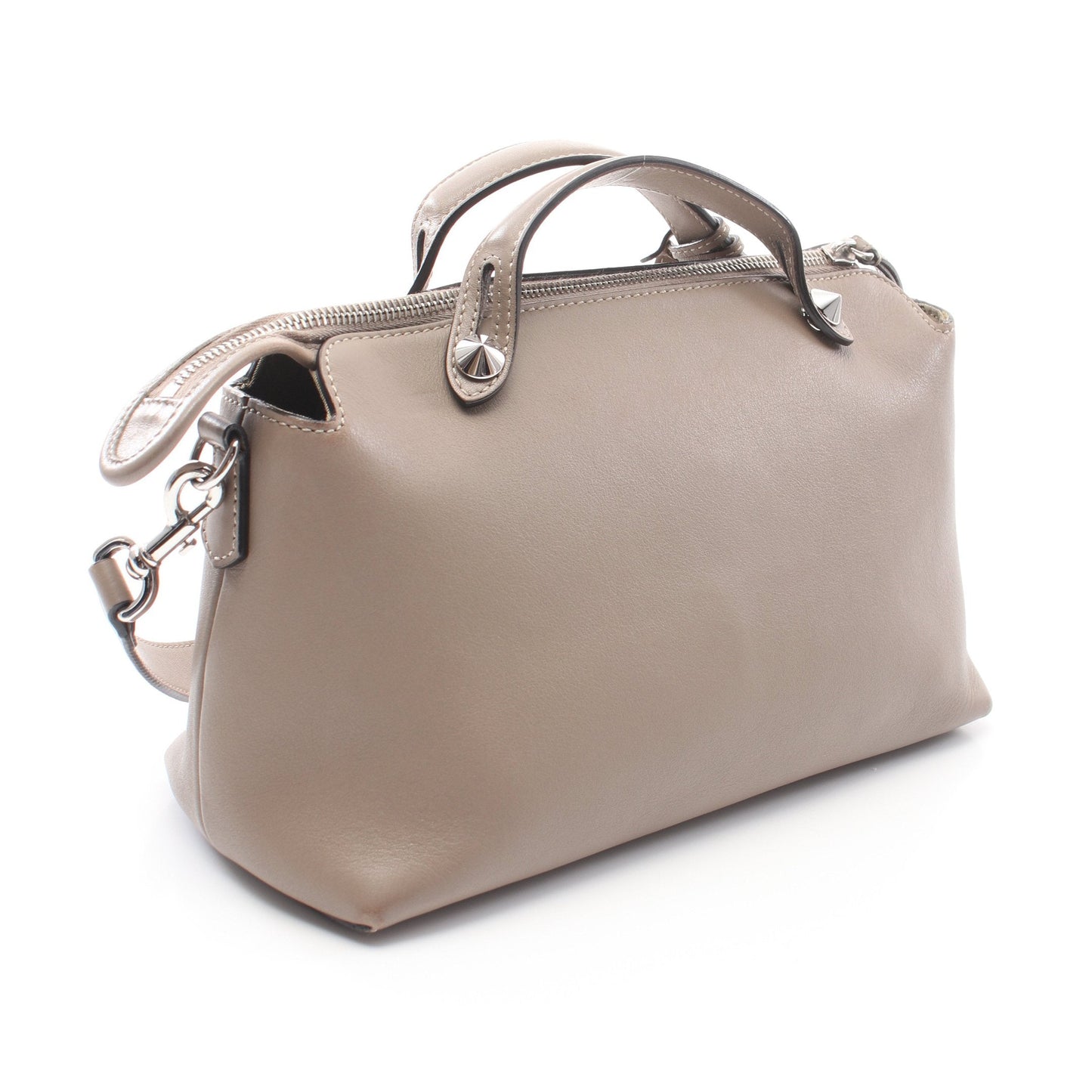 Luxury Fendi BY THE WAY MEDIUM By the way Medium Handbag Leather Gray beige 2WAY