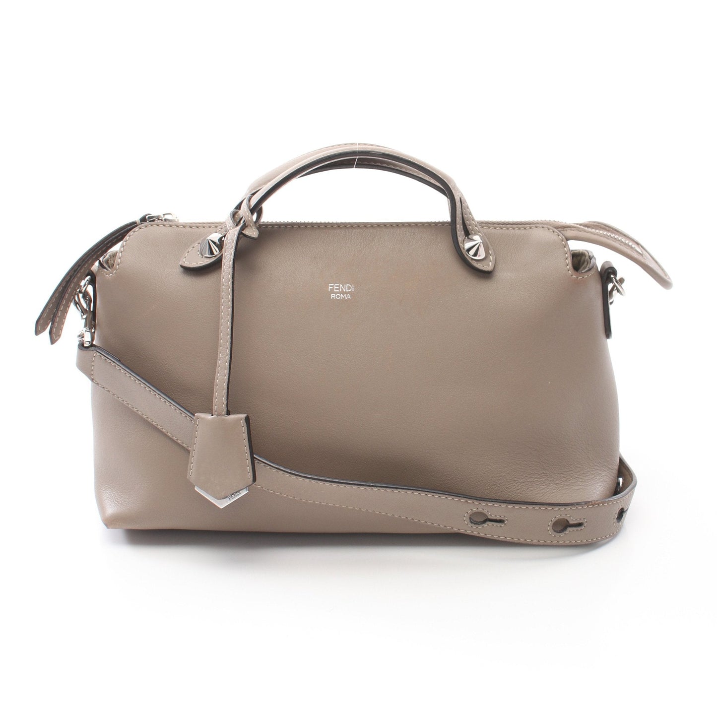 Luxury Fendi BY THE WAY MEDIUM By the way Medium Handbag Leather Gray beige 2WAY