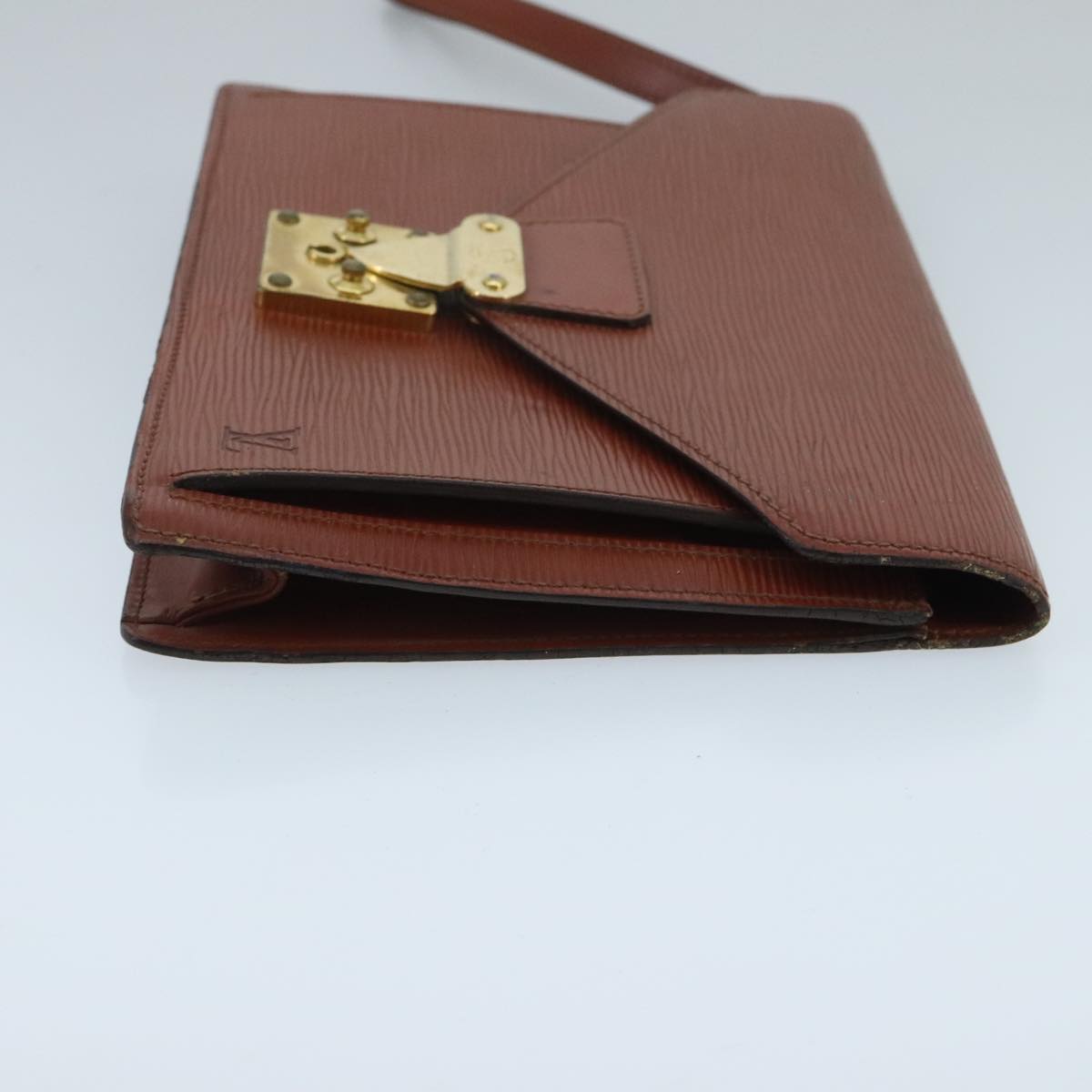 LOUIS VUITTON Epi Serie Dragonne Hand Bag Brown M52618 LV 96737