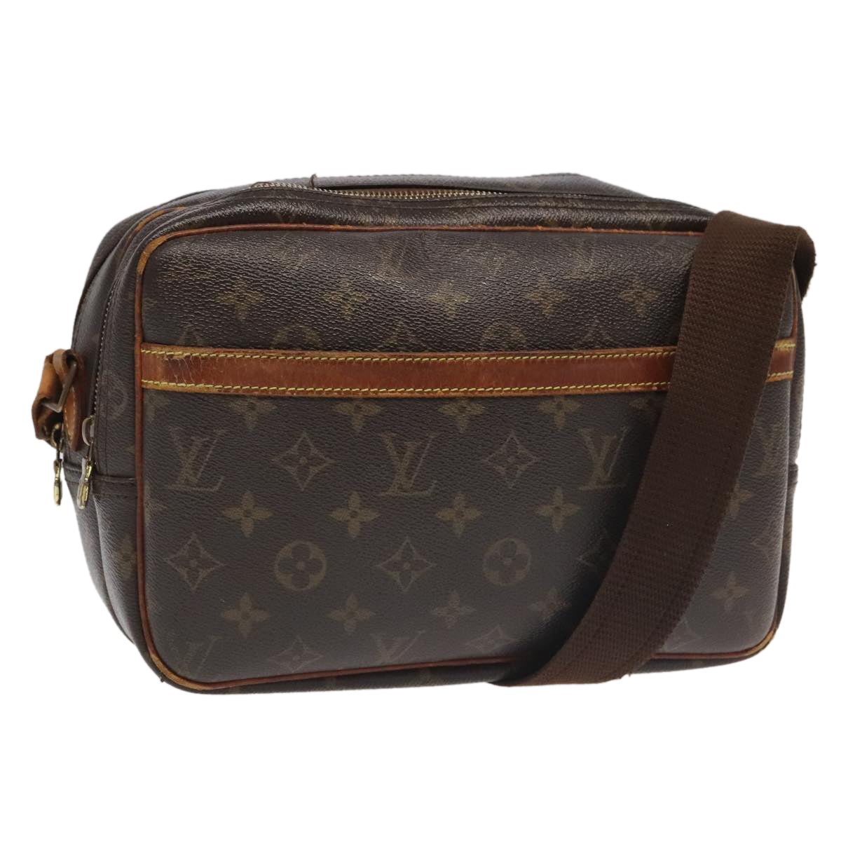LOUIS VUITTON Monogram Reporter PM Shoulder Bag M45254 LV 96757