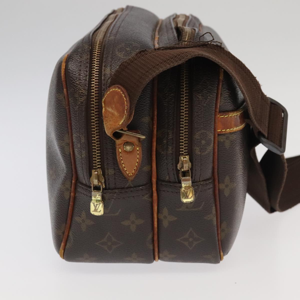 LOUIS VUITTON Monogram Reporter PM Shoulder Bag M45254 LV 96757
