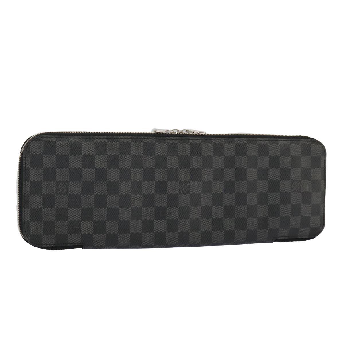 LOUIS VUITTON Damier Graphite Etui 5 Cravat Necktie Case N41136 LV 96758