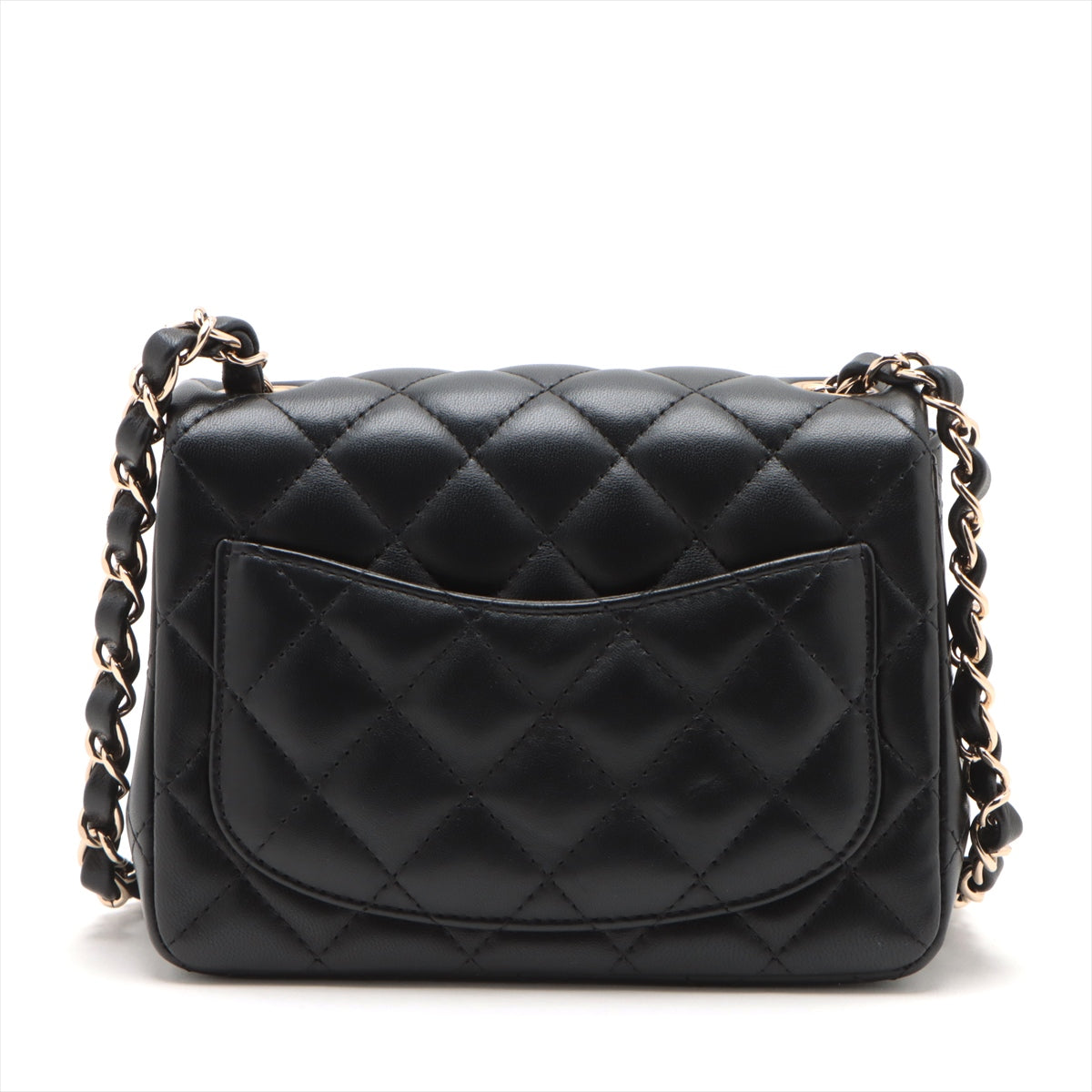 Chanel Minimatrasse 17  Single Chain Single Chain Bag Black Silver  A35200