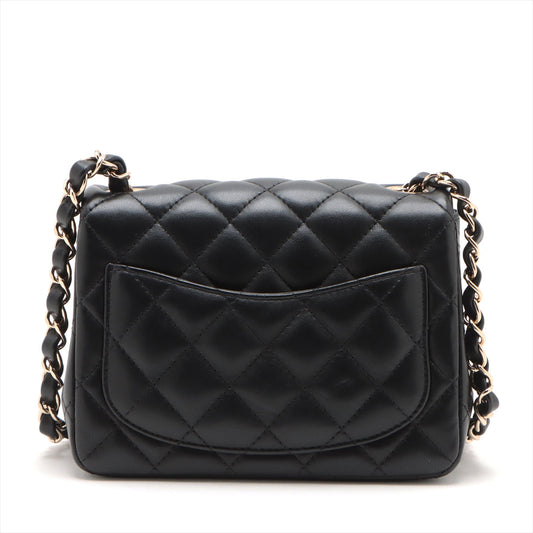 Chanel Minimatrasse 17  Single Chain Single Chain Bag Black Silver  A35200