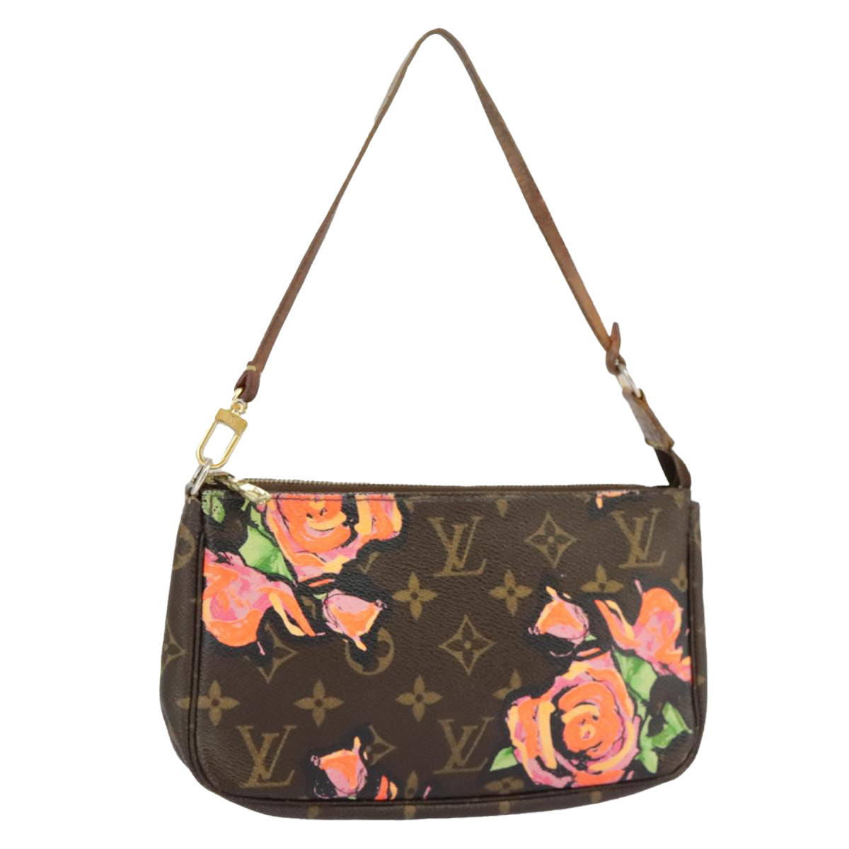 LOUIS VUITTON Monogram rose Pochette Accessoires Pouch M48615 LV 96785