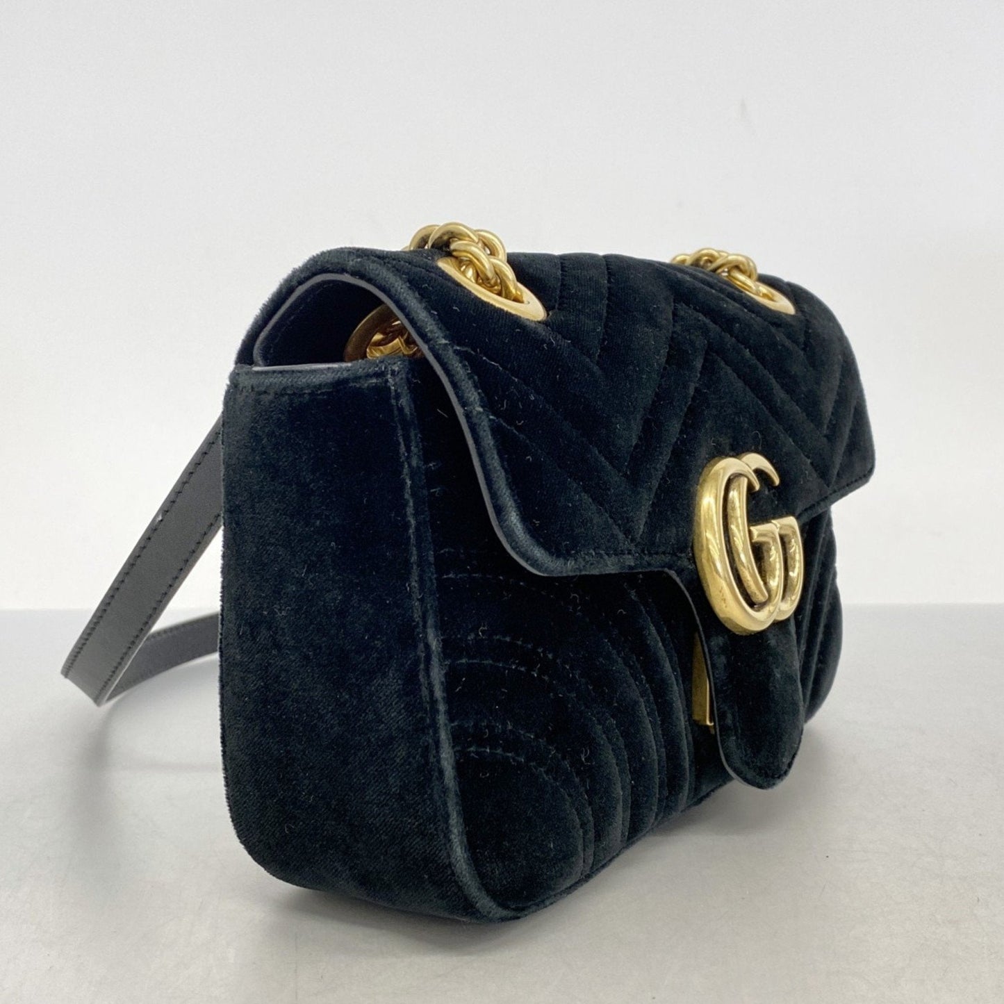 Gucci Gg Marmont  Suede Shoulder Bag ()
