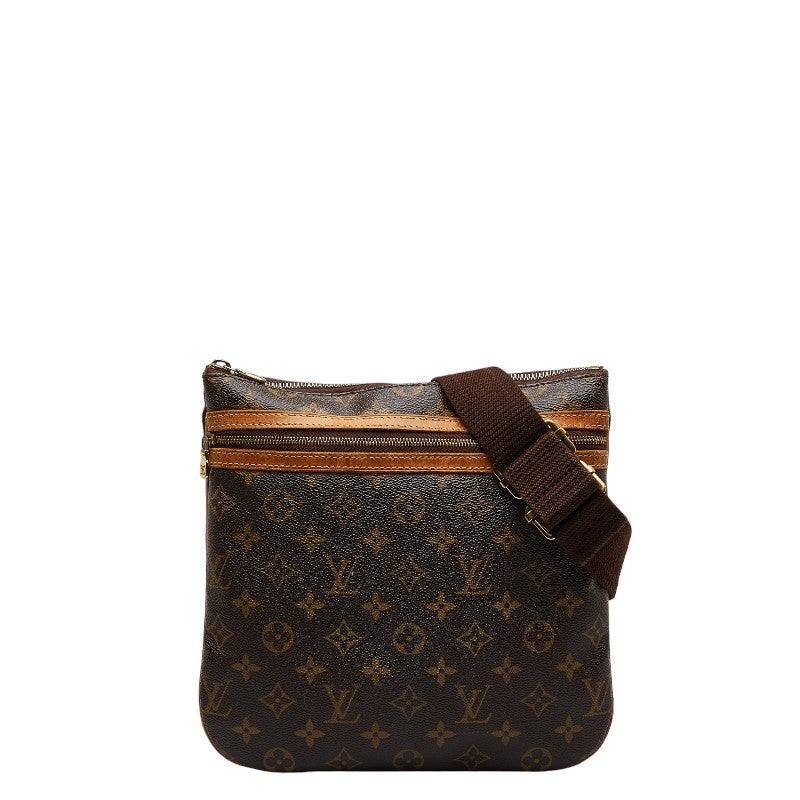Louis Vuitton Monogram Poschet Bosphorus Slipper Shoulder Bag M40044 Brown PVC Leather  Louis Vuitton