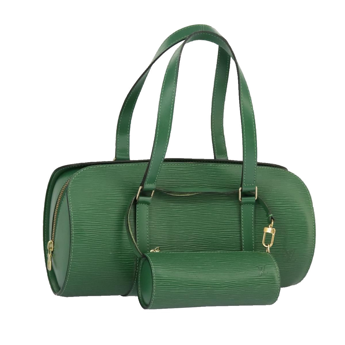 LOUIS VUITTON Epi Soufflot Hand Bag Green M52224 LV 96805