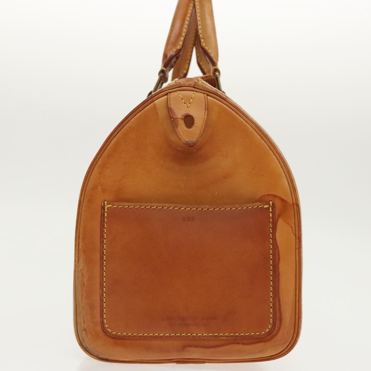 LOUIS VUITTON Nomad leather Speedy 30 Hand Bag Beige M85392 LV 96808