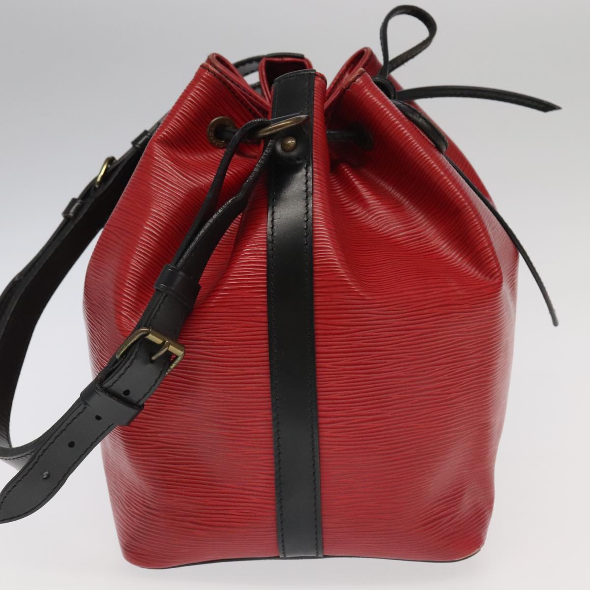 LOUIS VUITTON Epi Petit Noe Shoulder Bag By color Black Red M44172 LV 96817