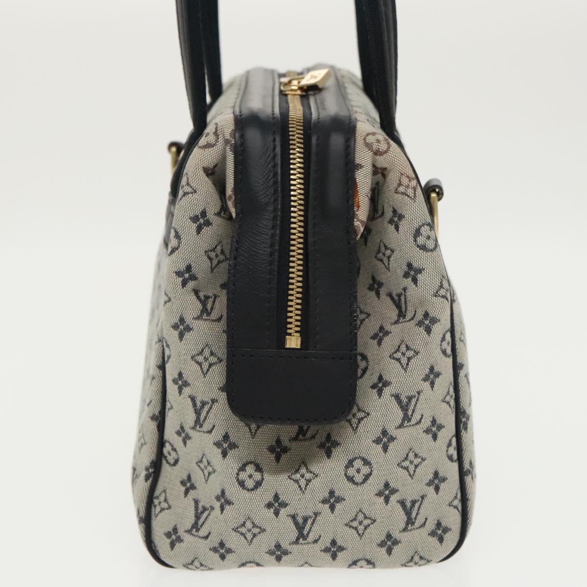 LOUIS VUITTON Monogram Mini Josephine PM Hand Bag Blue M92049 LV 96825