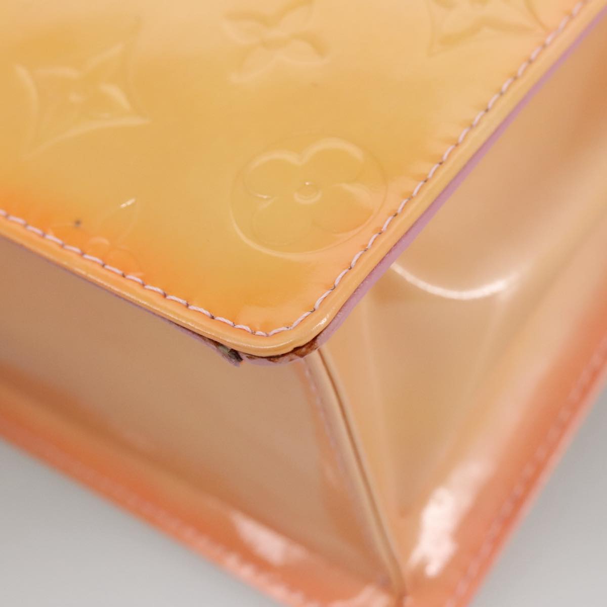 LOUIS VUITTON Vernis Spring Street Hand Bag Marshmallow Pink M91033 96826