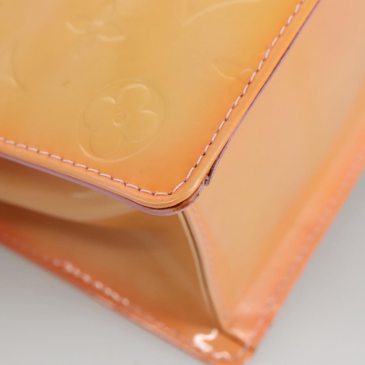 LOUIS VUITTON Vernis Spring Street Hand Bag Marshmallow Pink M91033 96826