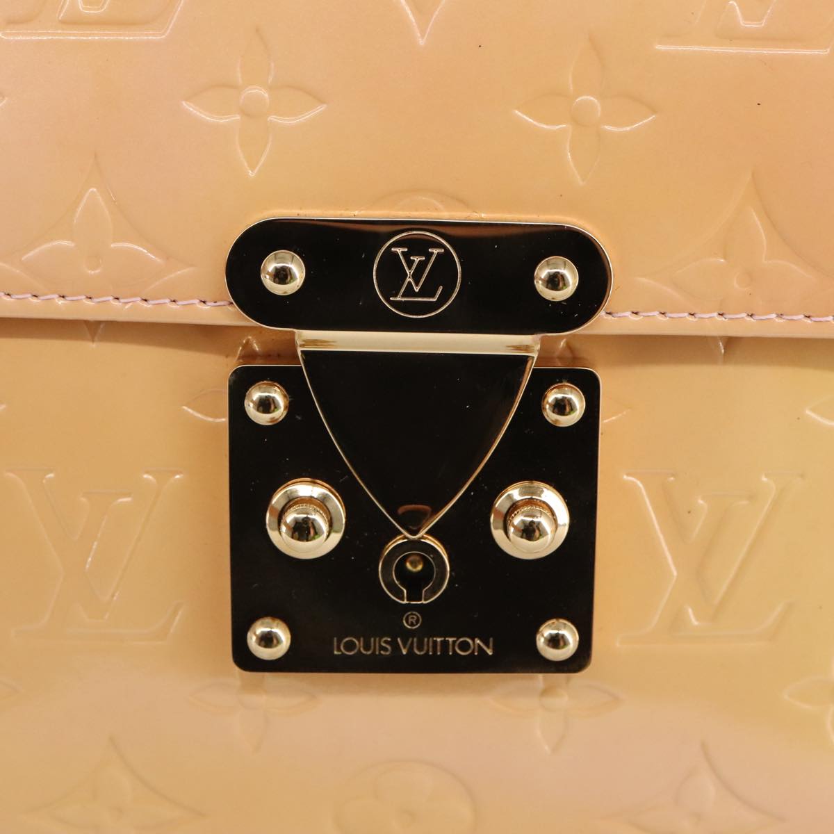 LOUIS VUITTON Vernis Spring Street Hand Bag Marshmallow Pink M91033 96826