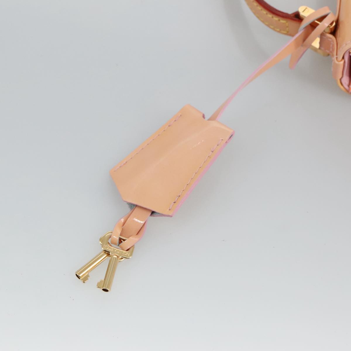 LOUIS VUITTON Vernis Spring Street Hand Bag Marshmallow Pink M91033 96826