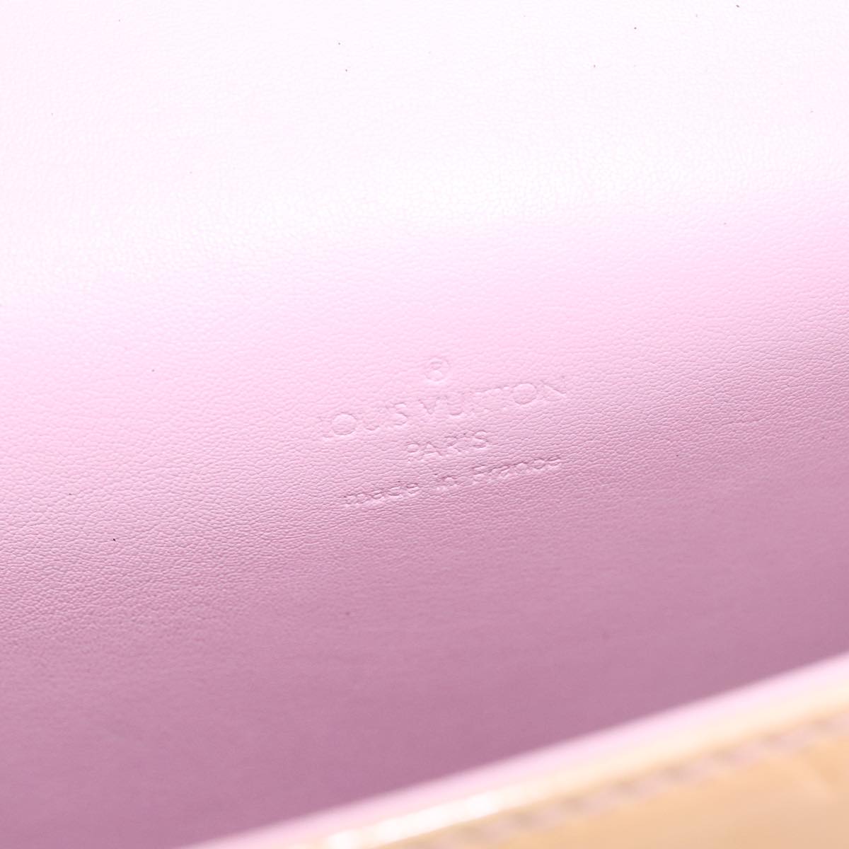 LOUIS VUITTON Vernis Spring Street Hand Bag Marshmallow Pink M91033 96826