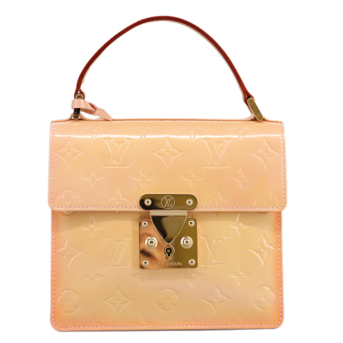 LOUIS VUITTON Vernis Spring Street Hand Bag Marshmallow Pink M91033 96826