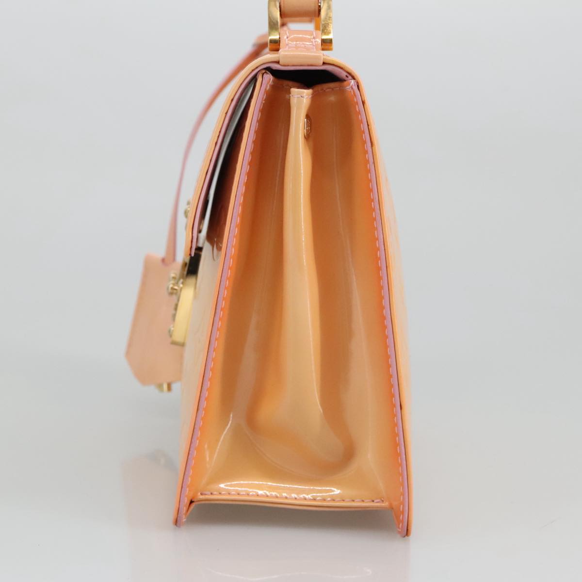 LOUIS VUITTON Vernis Spring Street Hand Bag Marshmallow Pink M91033 96826