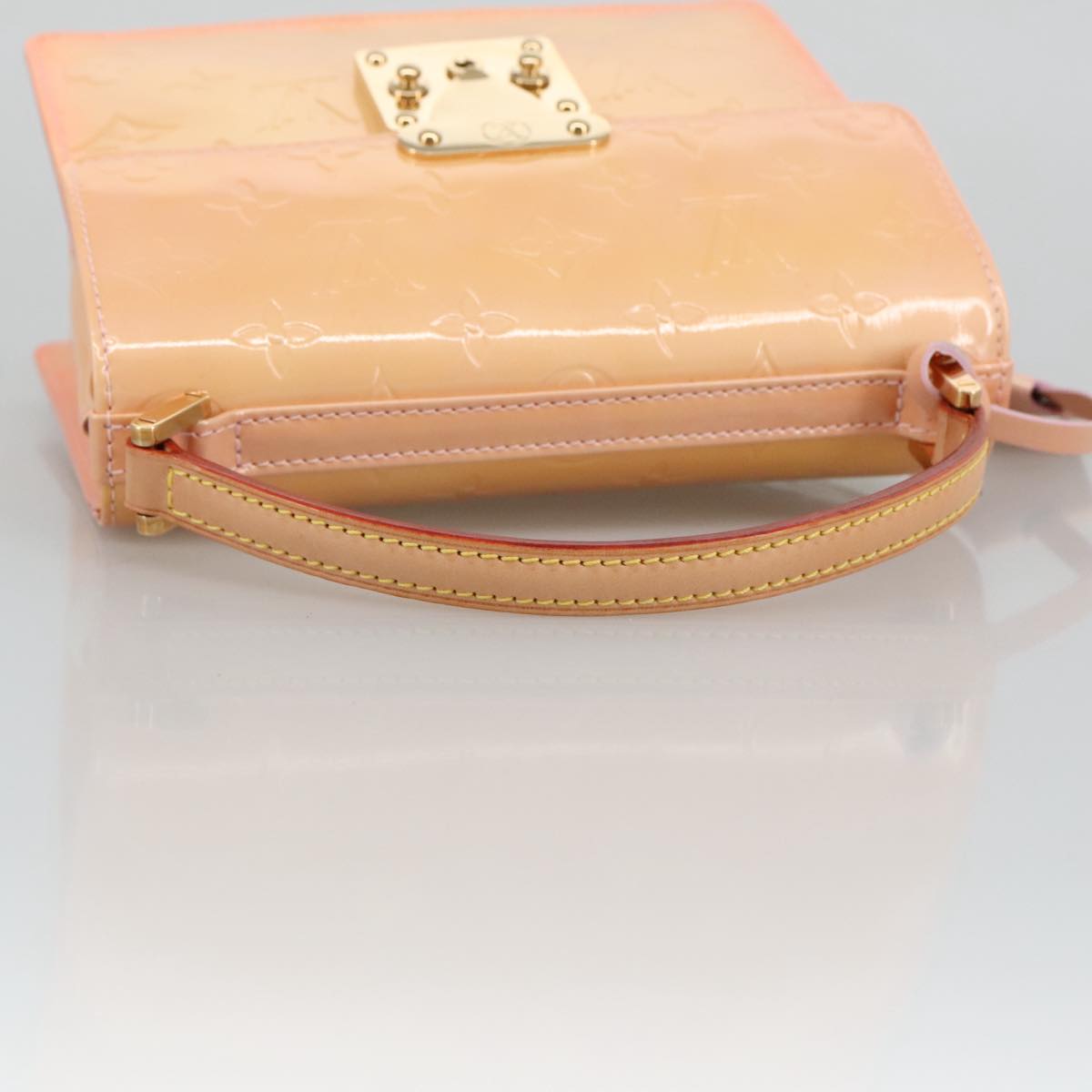 LOUIS VUITTON Vernis Spring Street Hand Bag Marshmallow Pink M91033 96826