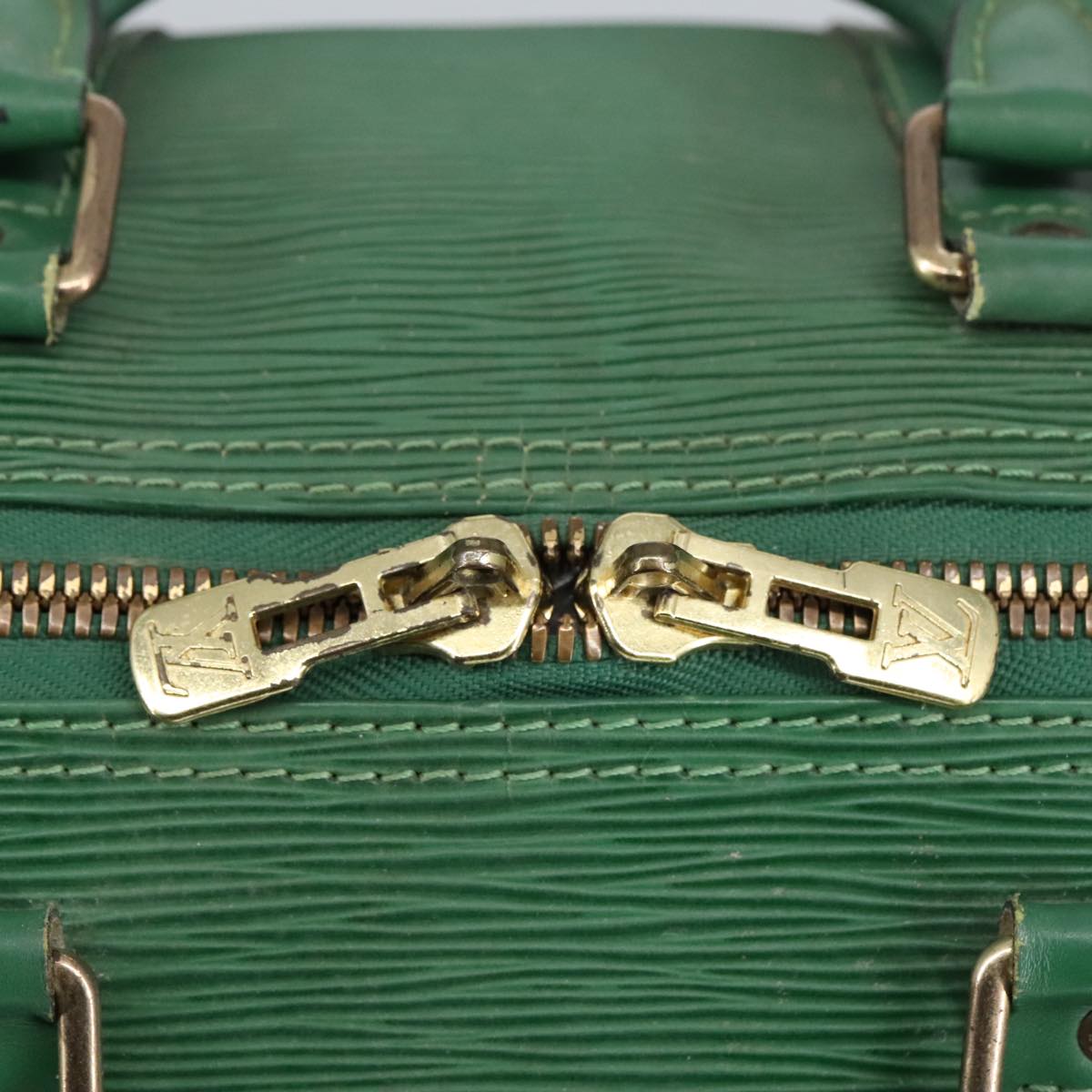 LOUIS VUITTON Epi Keepall 45 Boston Bag Green M42974 LV 96866
