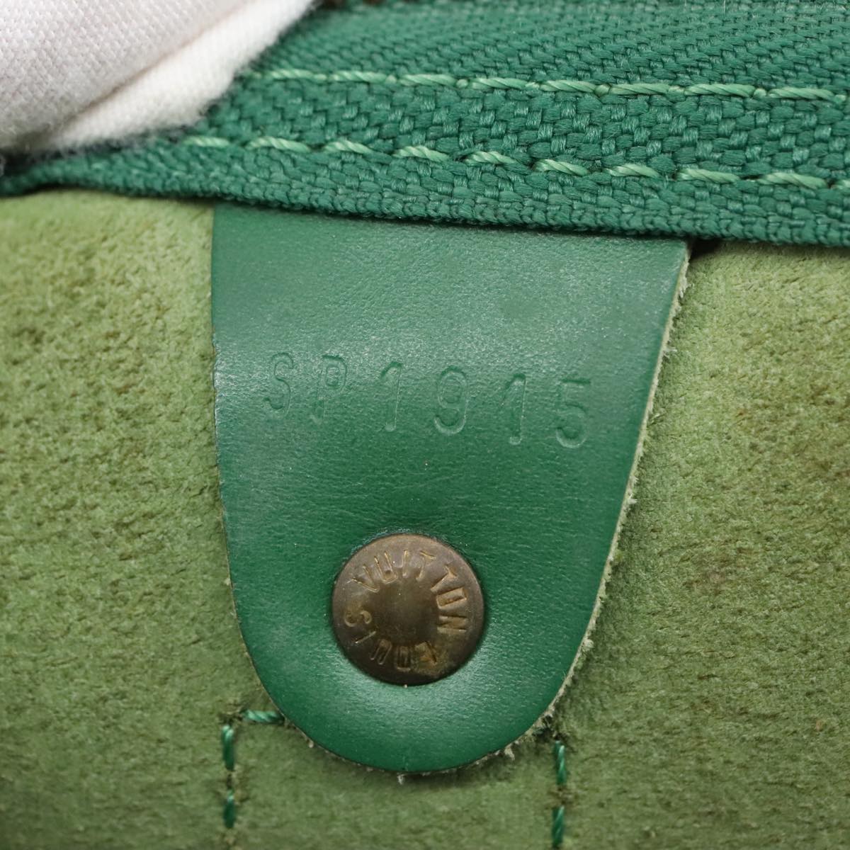 LOUIS VUITTON Epi Keepall 45 Boston Bag Green M42974 LV 96866