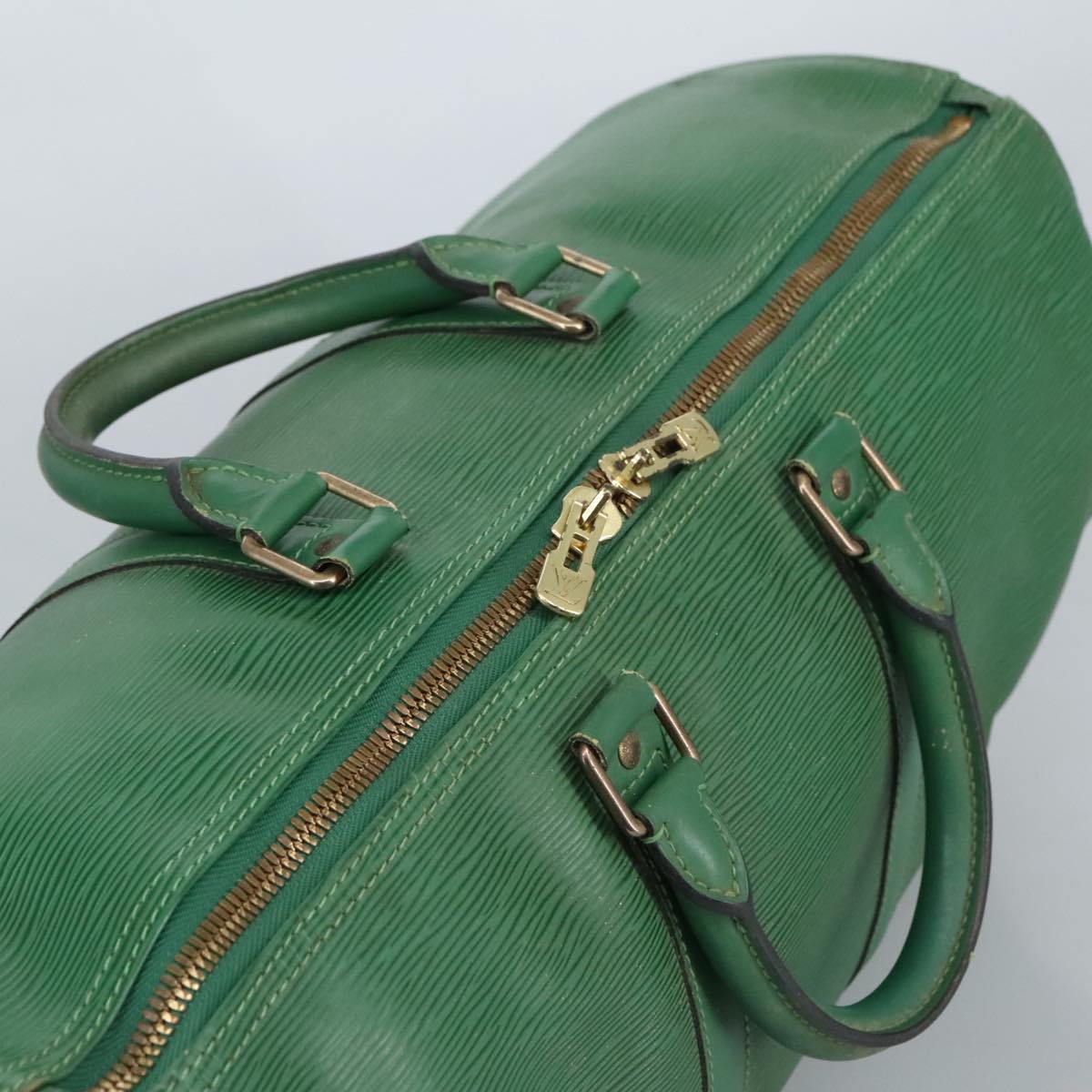 LOUIS VUITTON Epi Keepall 45 Boston Bag Green M42974 LV 96866
