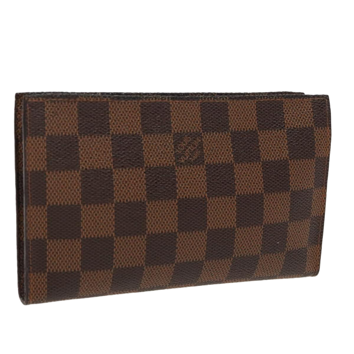 LOUIS VUITTON Damier Ebene Marais Pouch LV 96869