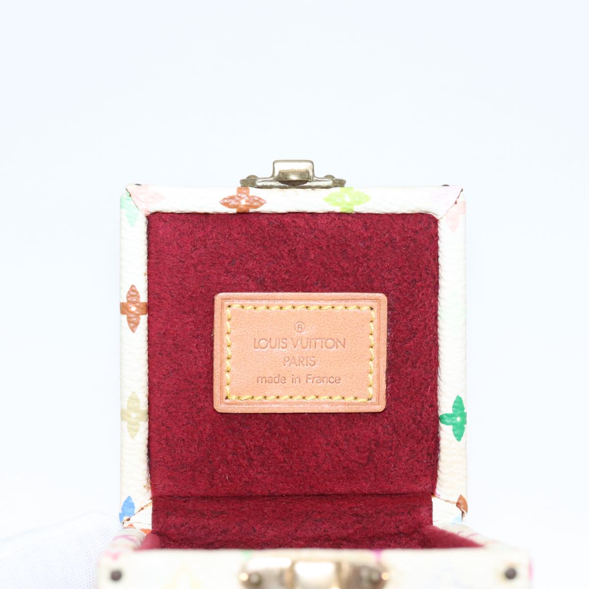 LOUIS VUITTON Monogram Multicolor Jewelry Box White LV 96899A