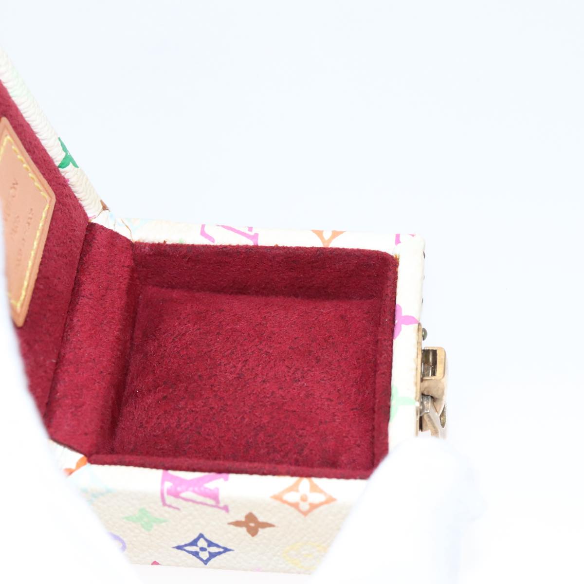 LOUIS VUITTON Monogram Multicolor Jewelry Box White LV 96899A