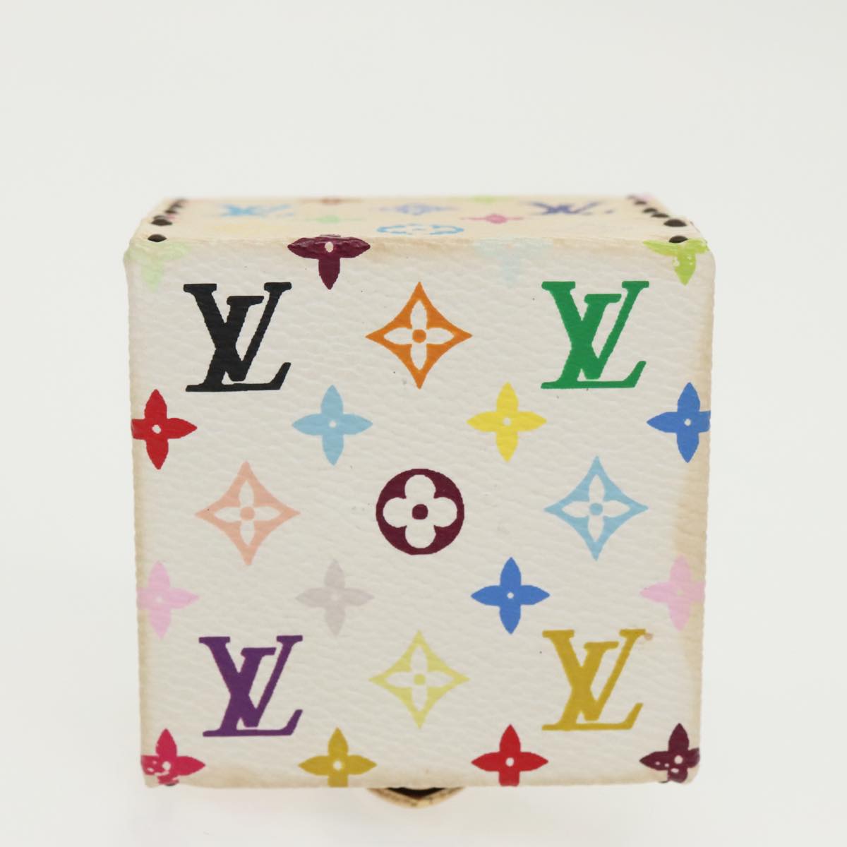 LOUIS VUITTON Monogram Multicolor Jewelry Box White LV 96899A