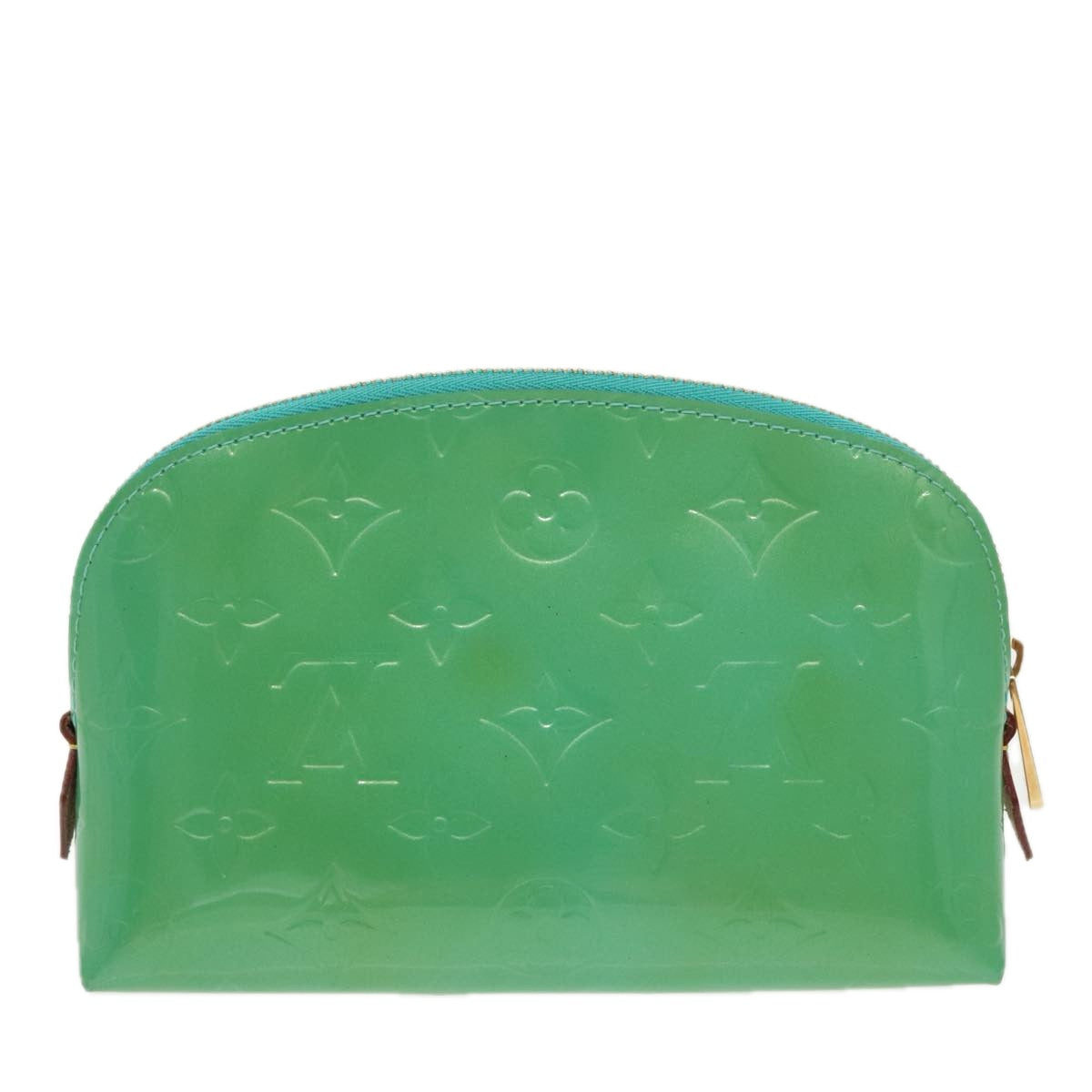 LOUIS VUITTON Monogram Vernis Pochette Cosmetic Pouch Blue Lagon LV 96988A