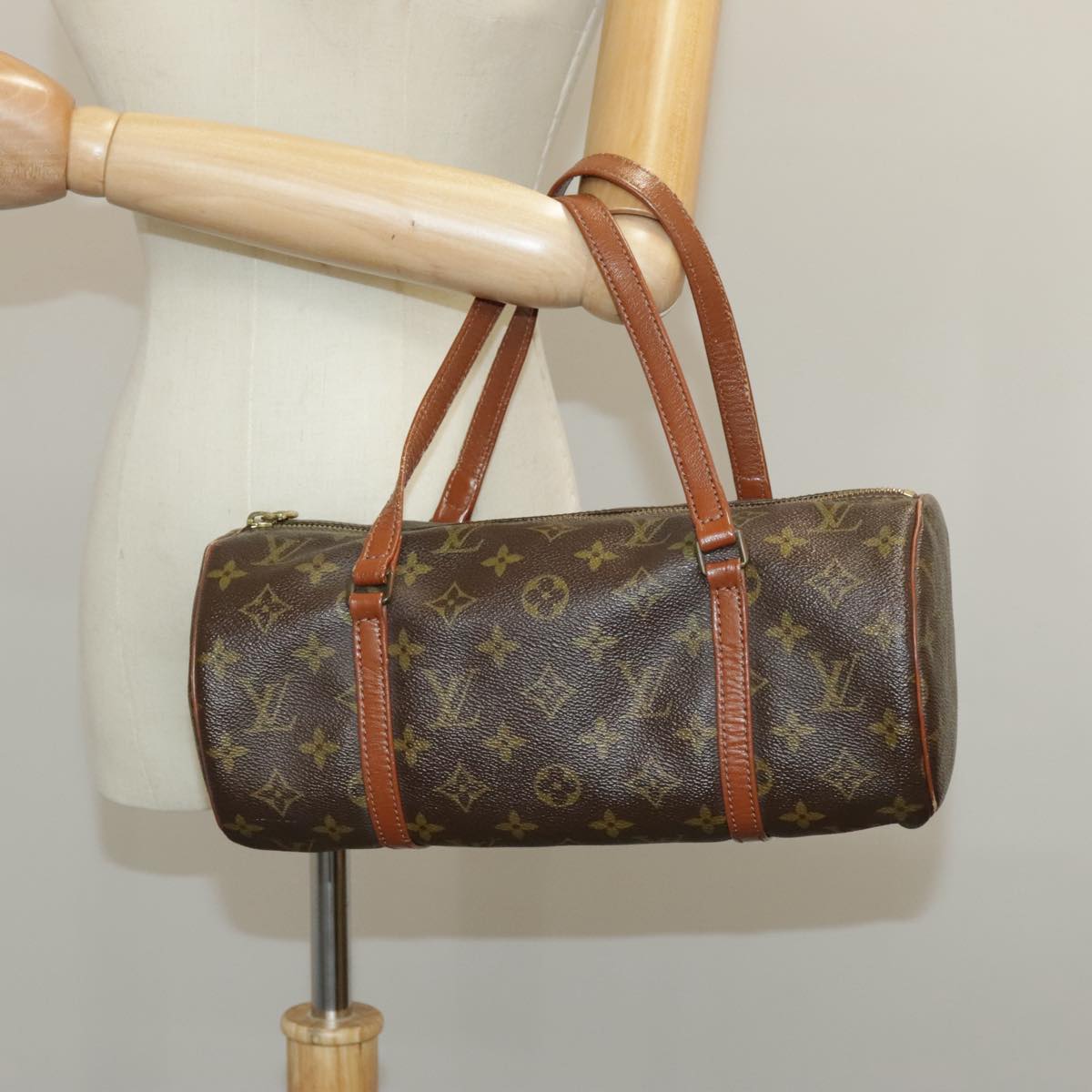 LOUIS VUITTON Monogram Papillon 30 Hand Bag M51385 LV 96990