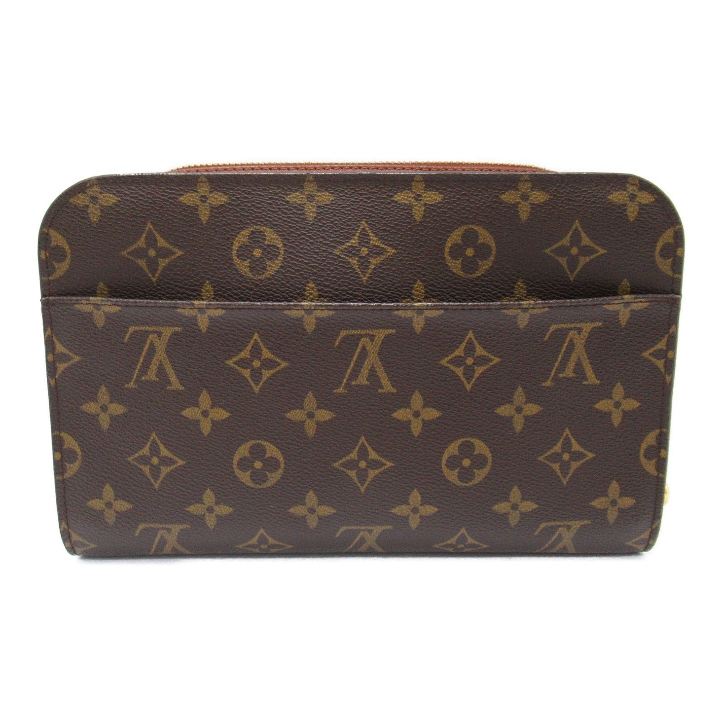 Louis Vuitton Ors Clutch Clutch Bag Second Cratch Bag PVC ted Canvas Monogram  Brown M51790