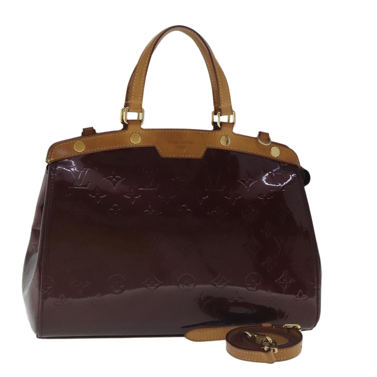LOUIS VUITTON Monogram Vernis Blair MM Hand Bag Rouge Favist M91690 97084