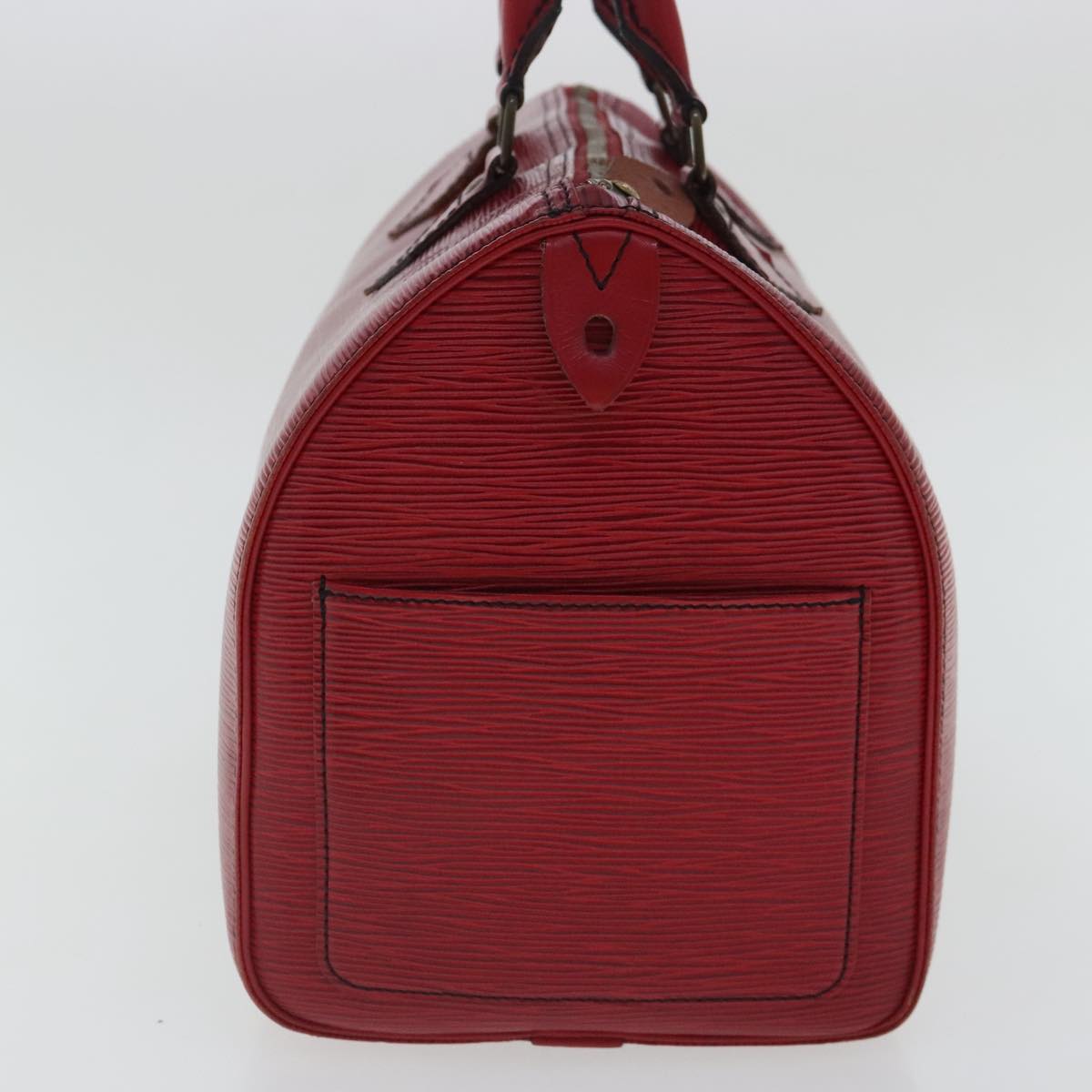 LOUIS VUITTON Epi Speedy 30 Hand Bag Castilian Red M43007 LV 97089