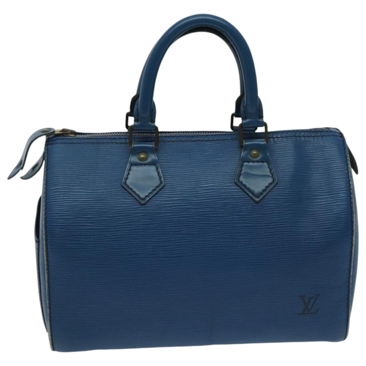 LOUIS VUITTON Epi Speedy 25 Hand Bag Toledo Blue M43015 LV 97155