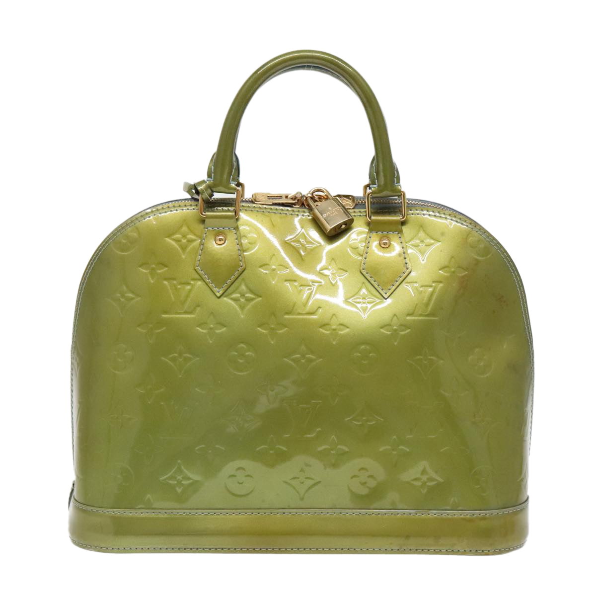 LOUIS VUITTON Monogram Vernis Alma PM Hand Bag Jivre M915593 LV 97201