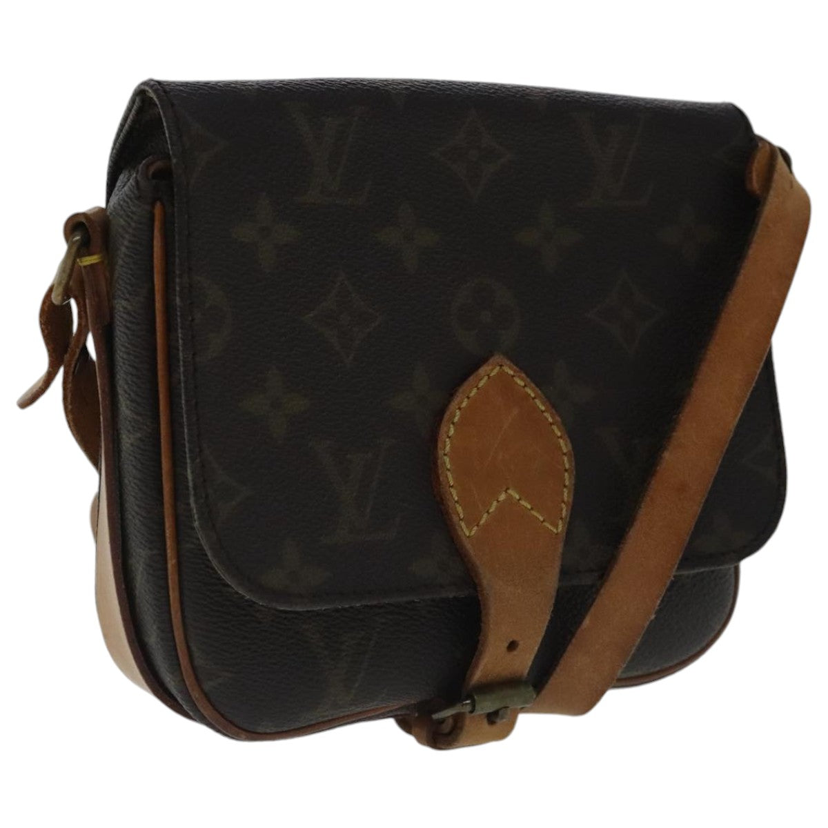 LOUIS VUITTON Monogram Cartouchiere PM Shoulder Bag M51254 LV 97228